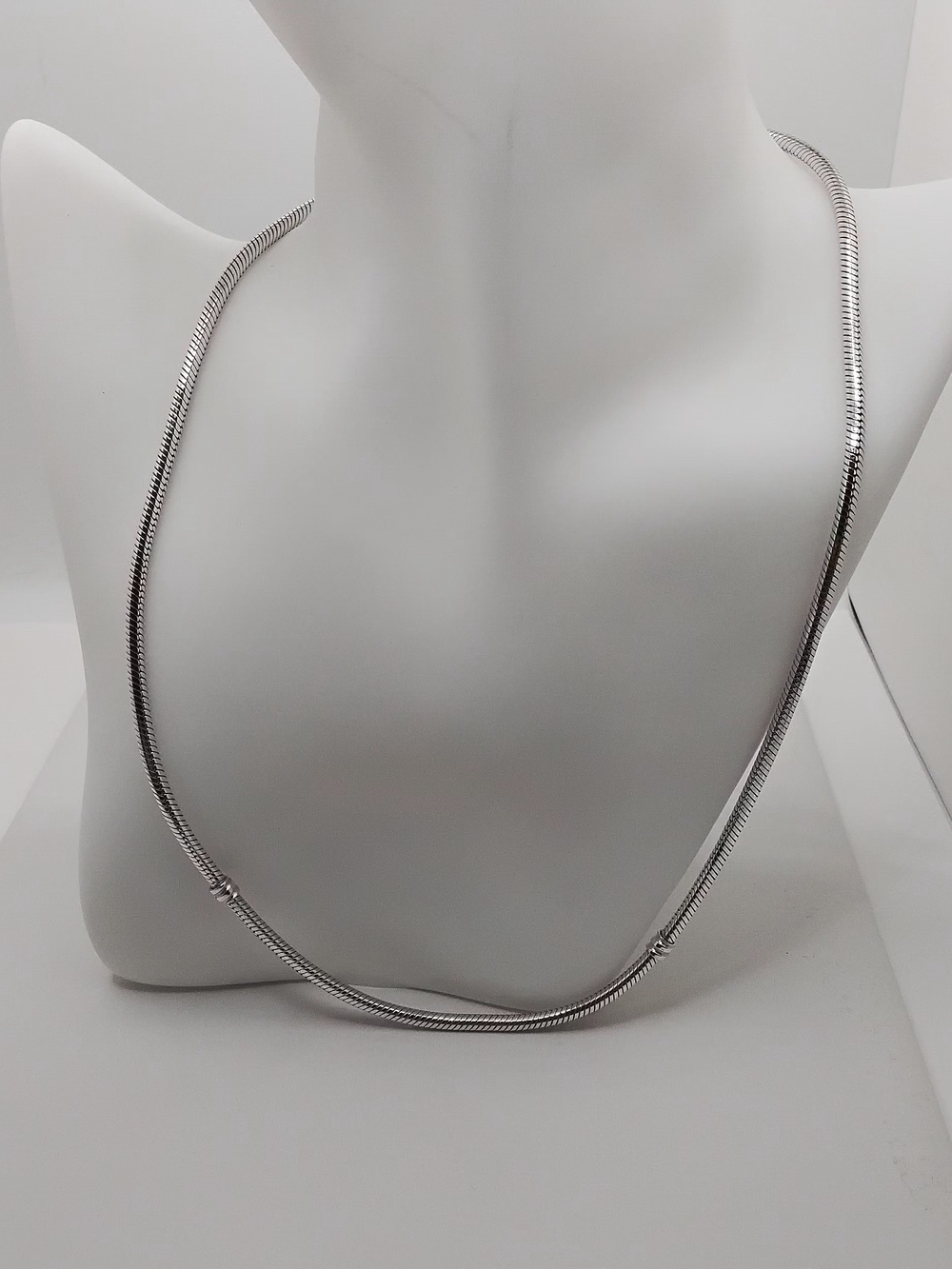 Authentic Pandora Sterling Silver Snake Chain Necklace - EUC